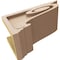 Ekena Millwork 6"W x 12"D x 6"H Wide Scroll Rough Cedar Woodgrain TimberThane Corbel, Primed Tan CORUR06X12X06SCRRCPR - alternate 3